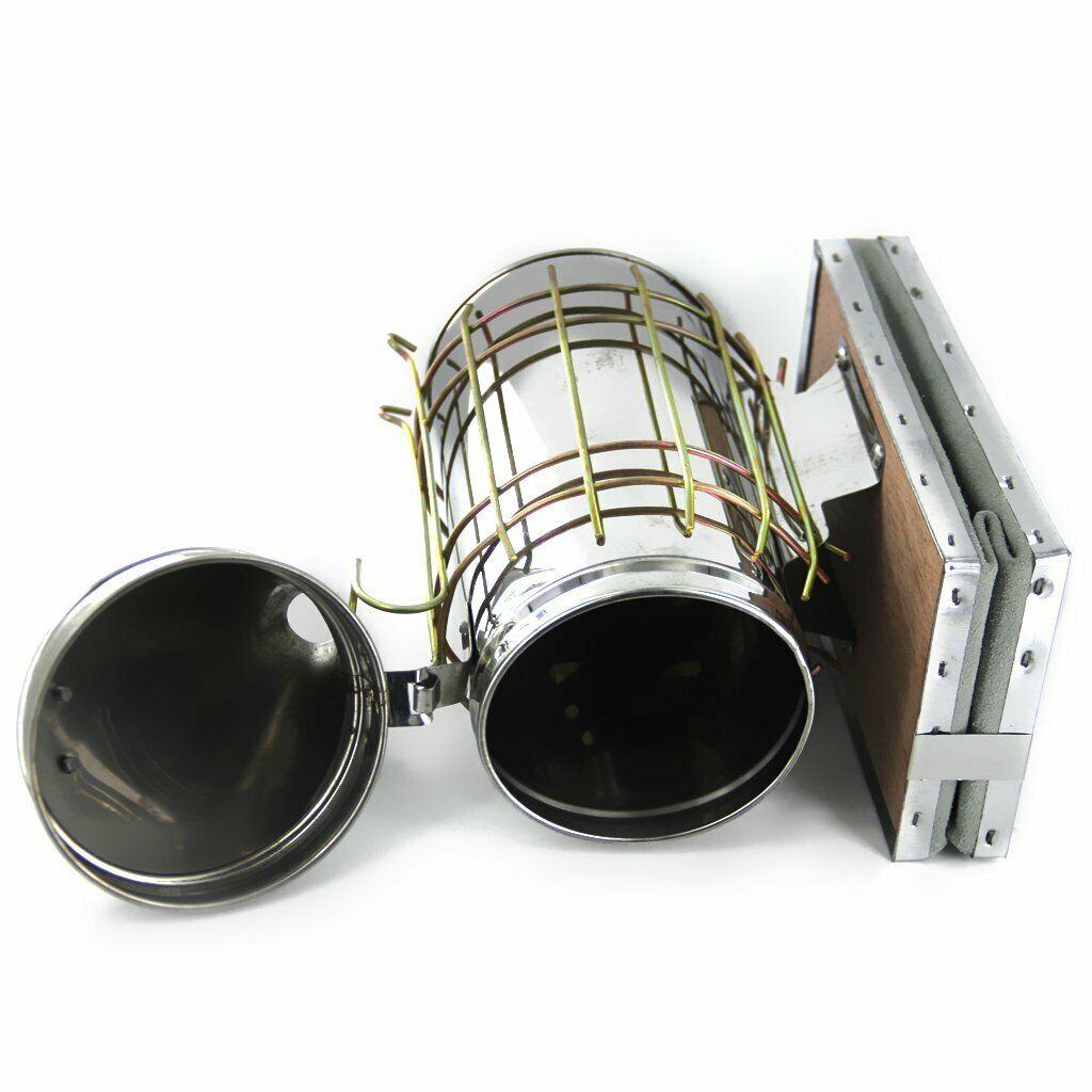 Bee Hive Smoker with Heat Shield Calming Beekeeping Equipment