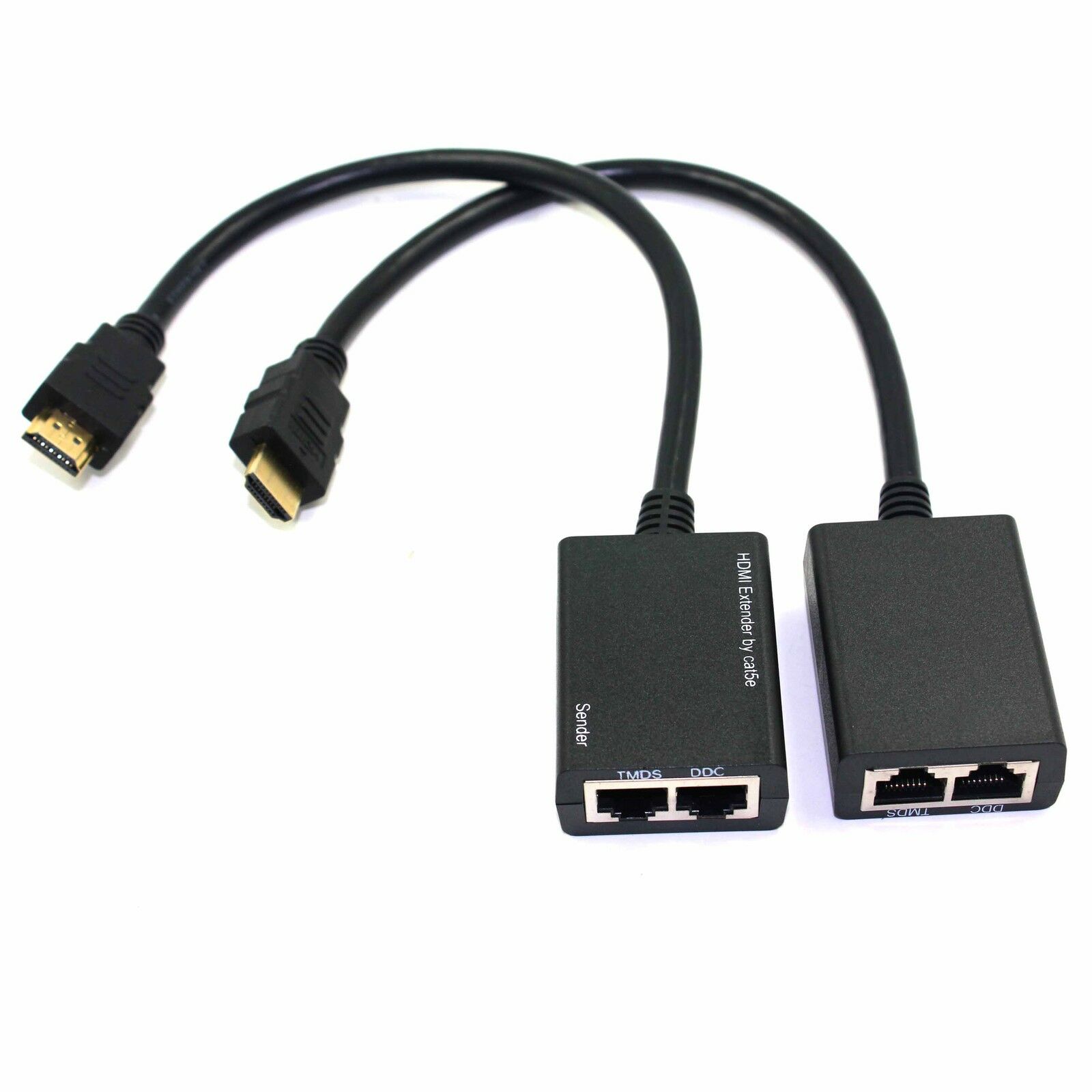HDMI Over RJ45 CAT5e CAT6 LAN Ethernet Balun Extender Repeater